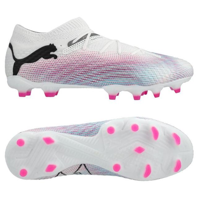 PUMA Future 7 Pro + FG/AG Phenomenal - Weiß/Schwarz/Poison Pink - Rasen (FG) / Kunstrasen (AG), Größe 43 on Productcaster.