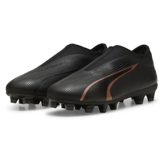 PUMA Ultra Match + Laceless FG/AG Eclipse - PUMA Black/Copper Rose Kids, size 37½ on Productcaster.