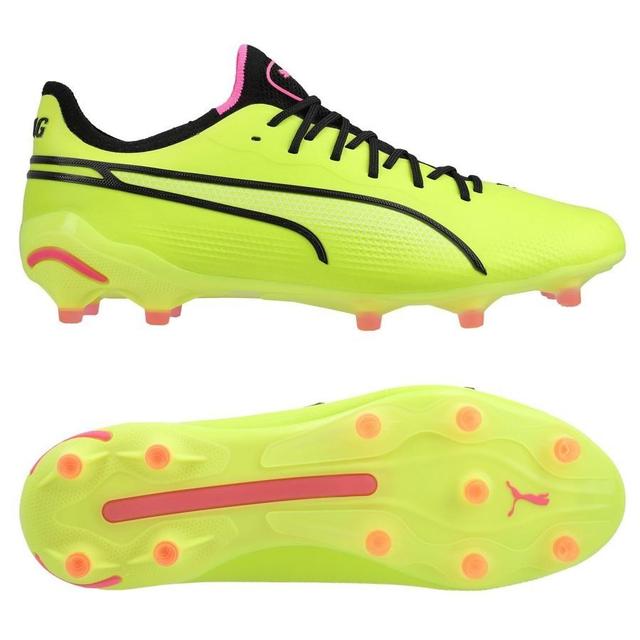 PUMA King Ultimate Fg/ag Phenomenal - Electric Lime/PUMA Black/poison Pink Women, size 38 on Productcaster.