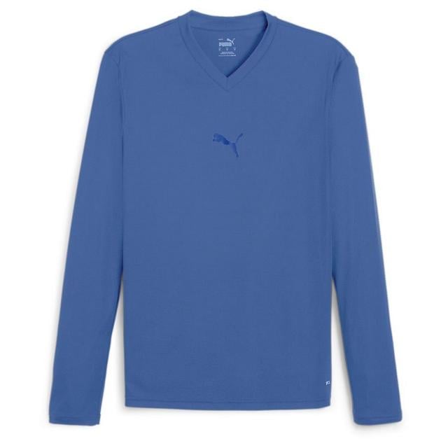 Teamgoal Baselayer Tee Ls Electric Blue Lemonade-PUMA Team Royal, size ['3XL'] on Productcaster.