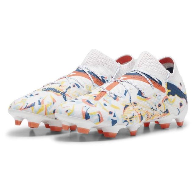 PUMA Future 7 Ultimate Fg/ag Njr Creativity - PUMA White/ocean Tropic/turquoise Surf/hot Heat/sun Stream Limited Edition, size 40 on Productcaster.