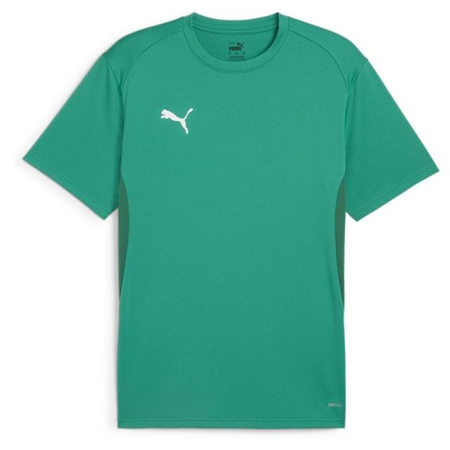 PUMA Training T-shirt Teamgoal - Green/PUMA White, size ['Small'] on Productcaster.