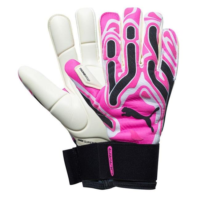 PUMA Goalkeeper Gloves Ultra Ultimate Hybrid Phenomenal - Pink/PUMA White/PUMA Black, size 8½ on Productcaster.