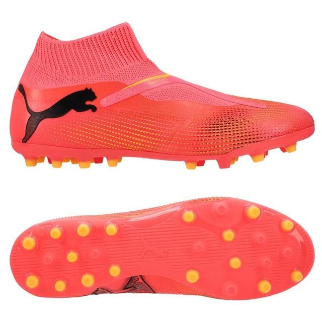 PUMA Future 7 Match + Laceless MG Forever Faster - Sunset Glow/PUMA Black/Sun Stream, size 42 on Productcaster.