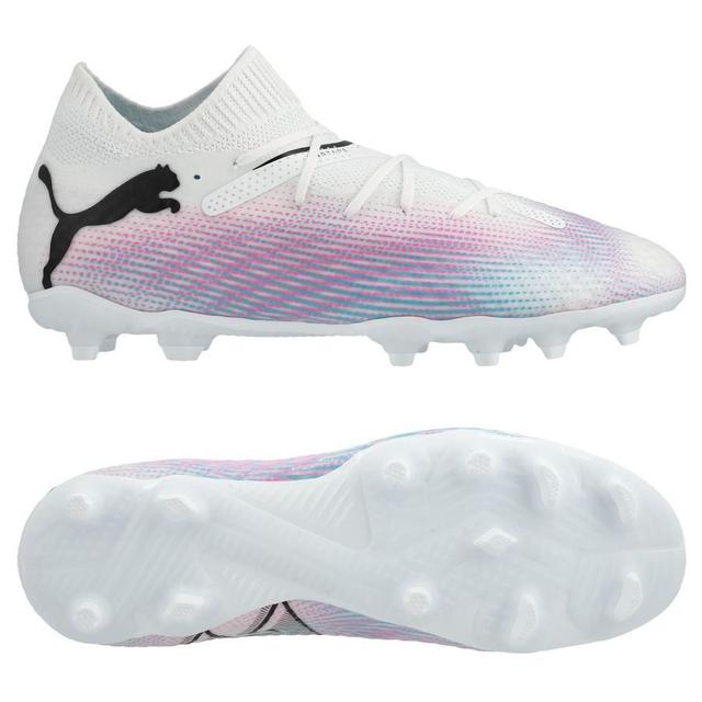 PUMA Future 7 Pro FG/AG Phenomenal - Weiß/Schwarz/Poison Pink Kinder - Rasen (FG) / Kunstrasen (AG), Größe 28 on Productcaster.