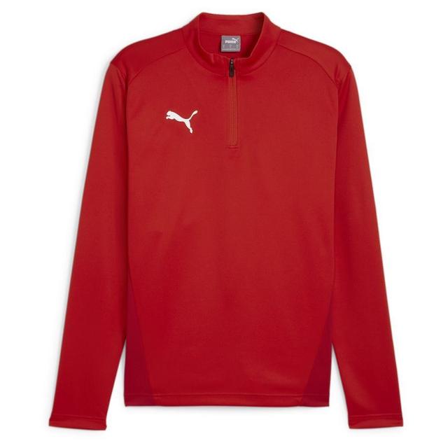 PUMA Training Shirt Teamgoal 1/4 Zip - PUMA Red/PUMA White, size XX-Large on Productcaster.