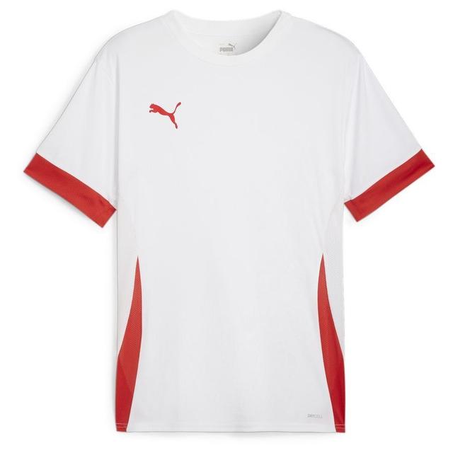 PUMA Training T-shirt Teamgoal - PUMA White/PUMA Red, size Large on Productcaster.