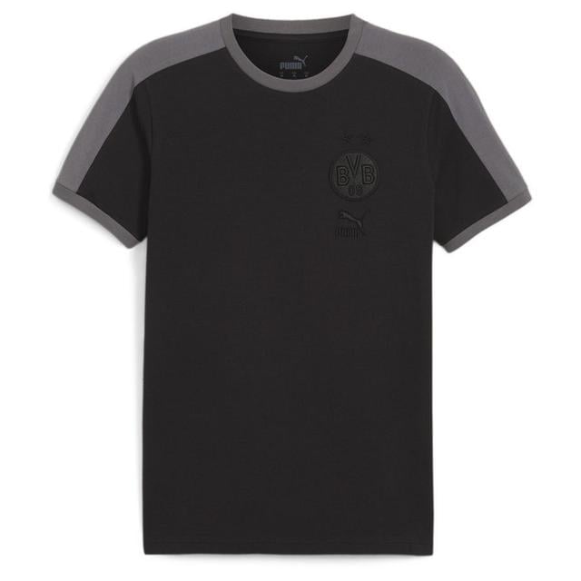 Dortmund T-shirt Ftblheritage T7 - PUMA Black/medium Grey Heather, size Large on Productcaster.