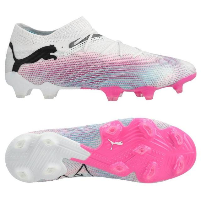 PUMA Future 7 Ultimate Low FG/AG Phenomenal - Weiß/Schwarz/Poison Pink - Rasen (FG) / Kunstrasen (AG), Größe 40½ on Productcaster.