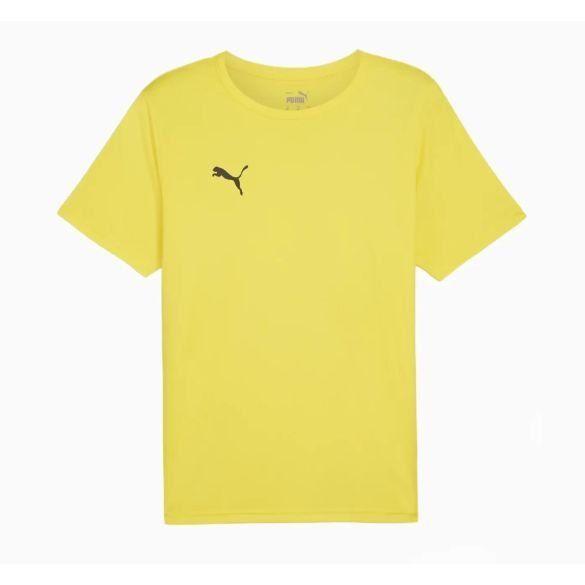 PUMA Playershirt Teamrise - Faster Yellow/PUMA Black Kids, size S/140 cm on Productcaster.