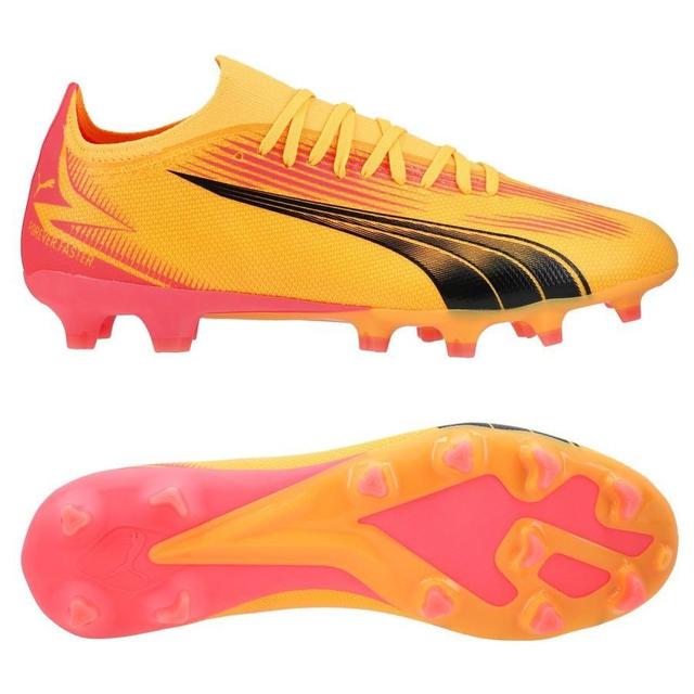 PUMA Ultra Match Fg/ag Forever Faster - Sun Stream/PUMA Black/sunset Glow, size 46 on Productcaster.