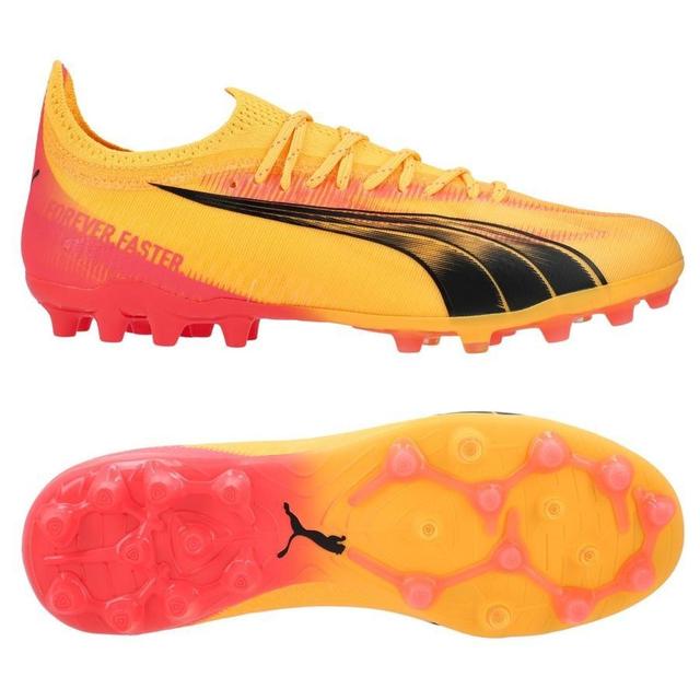 PUMA Ultra Ultimate Mg Forever Faster - Sun Stream/sort/rosa - Kunstgress (Ag) / Gress (Fg), størrelse 41 on Productcaster.