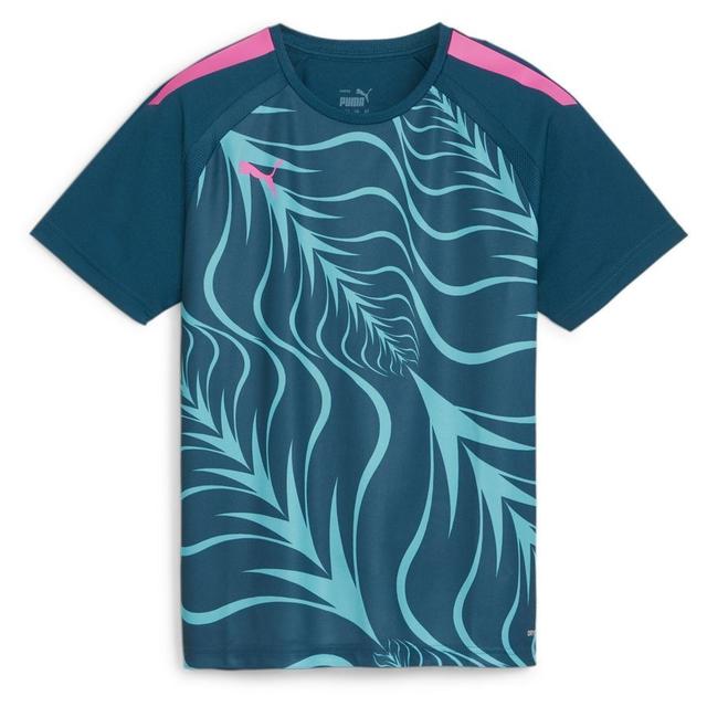 PUMA Training Shirt Individualliga Graphic - Navy/bright Aqua/poison Pink Kids, size 116 cm on Productcaster.