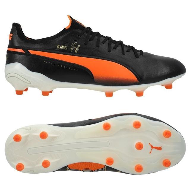 PUMA King Ultimate Cruyff Fg/ag Legends - PUMA Black/PUMA White/rickie Orange/PUMA Gold/frosted Ivory Limited Edition, size 40 on Productcaster.