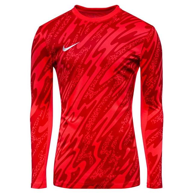 Nike Goalkeeper Shirt Dri-fit Gardien V L/s - Laser Crimson/university Red/white, size Small on Productcaster.