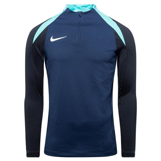 Nike Training Shirt Dri-fit Strike 24 Drill - Obsidian/black/hyper Turquoise/white Kids, size XS: 122-128 cm on Productcaster.