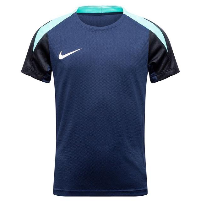 Nike Training T-shirt Dri-fit Strike 24 - Obsidian/hyper Turquoise/white Kids, size S: 128-137 cm on Productcaster.