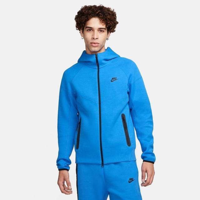 Nike Sweat à Capuche NSW Tech Fleece 23/24 FZ - Bleu/Noir, pointure Medium on Productcaster.