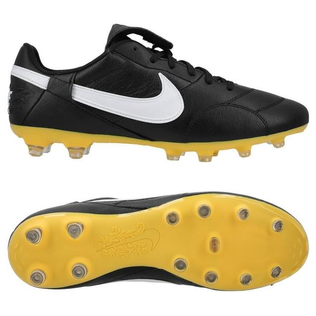 Nike Premier Iii Fg - Black/white/amarillo - Grass (Fg), size 46 on Productcaster.