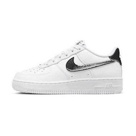 Nike Air Force 1 Big Kids' Shoes WHITE/BLACK, maat 36 on Productcaster.