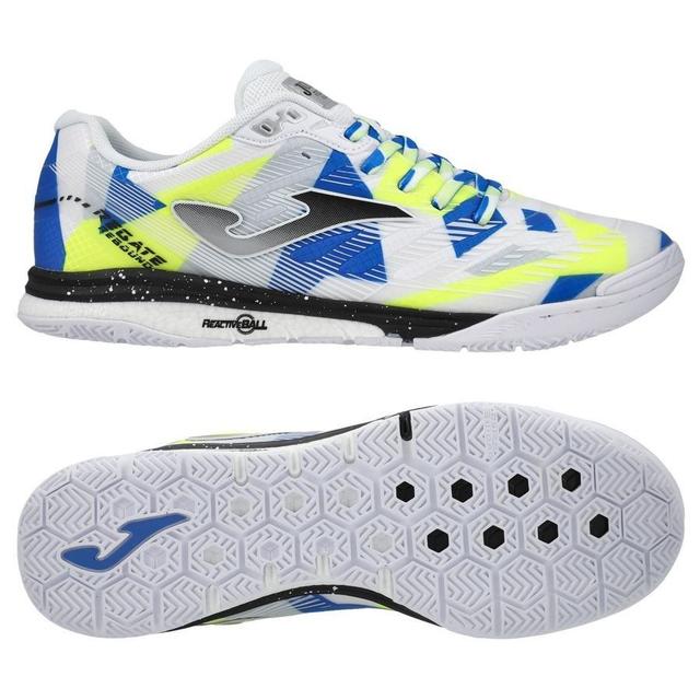 Joma Regate Rebound In - White/yellow/blue - Indoor (Ic), size 42½ on Productcaster.