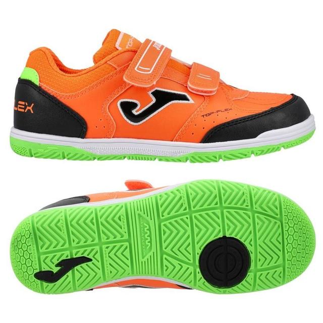 Joma Top Flex Velcro In - Orange Kids - Indoor (Ic), size 35 on Productcaster.