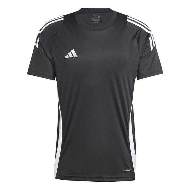 adidas Training T-shirt Tiro 24 - Black/white, size Small on Productcaster.