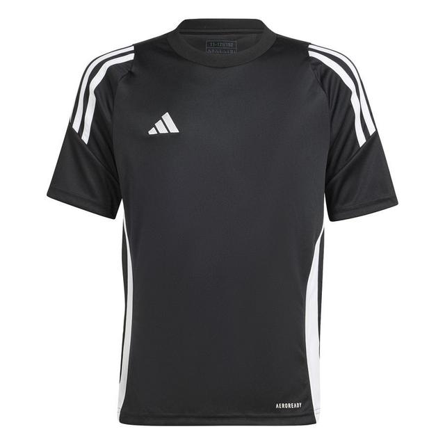 adidas Training T-shirt Tiro 24 - Black/white Kids, size 176 cm on Productcaster.