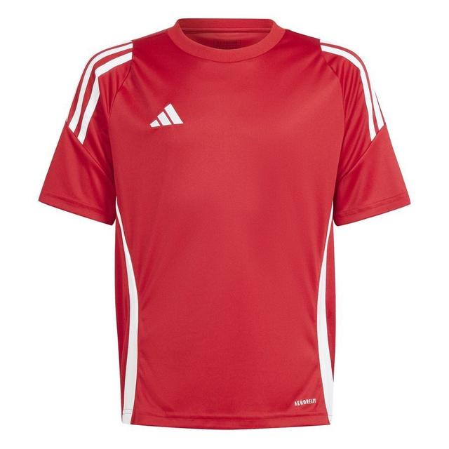 adidas Training T-shirt Tiro 24 - Team Power Red/white Kids, size 128 cm on Productcaster.