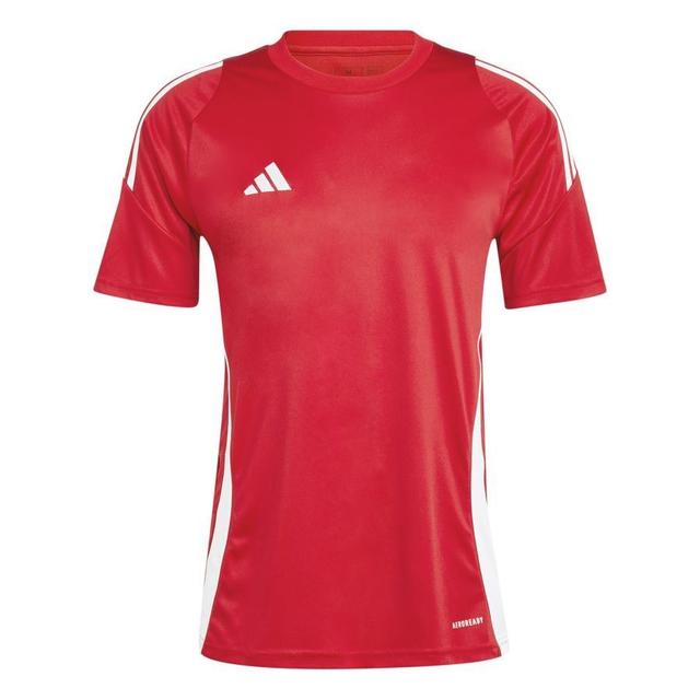 adidas Training T-shirt Tiro 24 - Team Power Red/white, size Small on Productcaster.