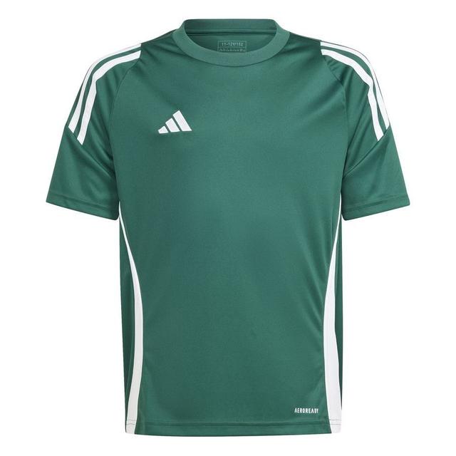 adidas Training T-shirt Tiro 24 - Green/white Kids, size 164 cm on Productcaster.