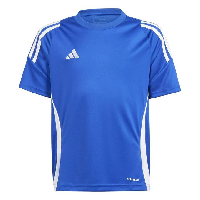 adidas Training T-shirt Tiro 24 - Royal Blue/white Kids, size 152 cm on Productcaster.