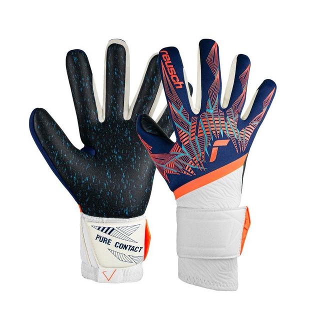 Reusch Goalkeeper Gloves Pure Contact Fusion - Blue/white/orange/black, size 10 on Productcaster.