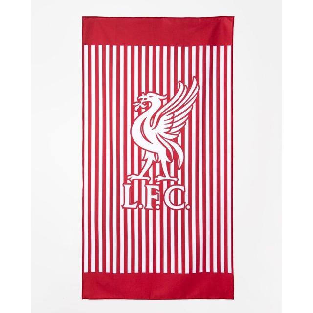 Liverpool Microfiber Beach Towel - Red/white - , size ['One Size'] on Productcaster.