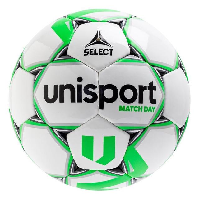 Select X Unisport Football Match Day - White/green, size Ball SZ. 5 on Productcaster.