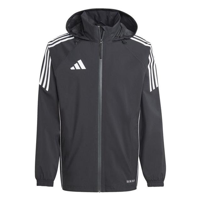 adidas Rain Jacket Tiro 24 - Black/white, size Medium on Productcaster.