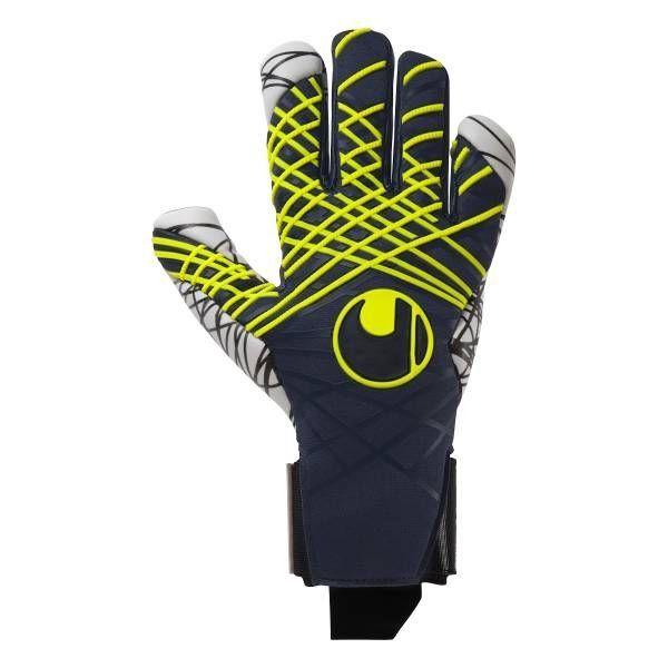 Uhlsport Goalkeeper Gloves Prediction Ultragrip Hn - Navy/white/fluo Yellow, size 7½ on Productcaster.