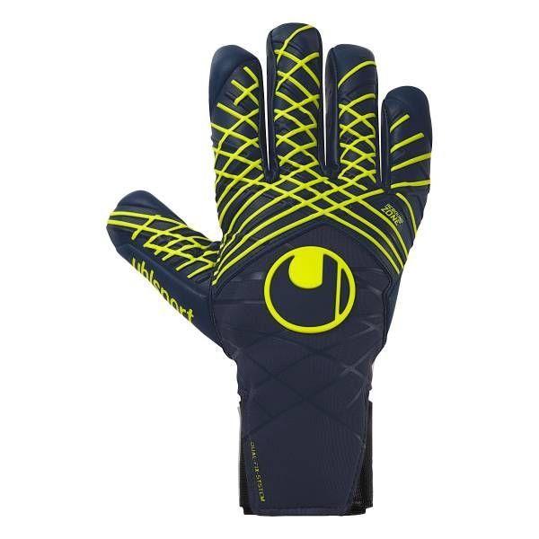 Uhlsport Goalkeeper Gloves Prediction Absolutgrip Hn - Navy/white/fluo Yellow, size 9½ on Productcaster.