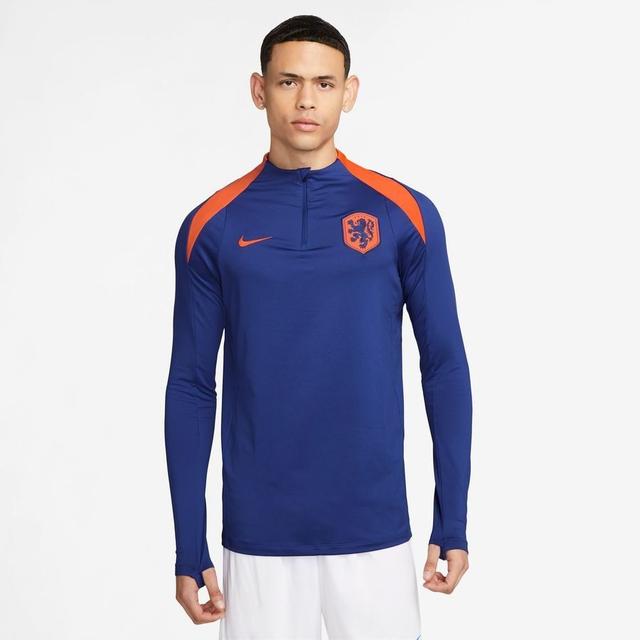 Holland Training Shirt Dri-fit Strike Drill Euro 2024 - Deep Royal Blue/safety Orange - , size Large on Productcaster.