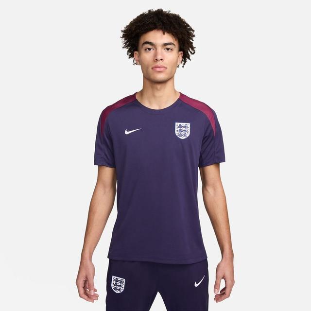 England Training T-shirt Dri-fit Strike Euro 2024 - Purple Ink/rosewood/white - , size X-Large on Productcaster.