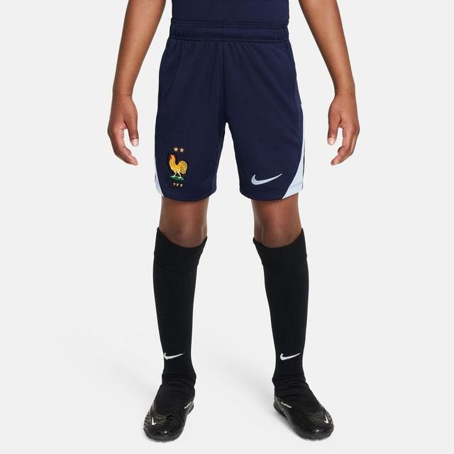 France Training Shorts Dri-fit Strike Euro 2024 - Blackened Blue/cobalt Bliss Kids - , size XS: 122-128 cm on Productcaster.