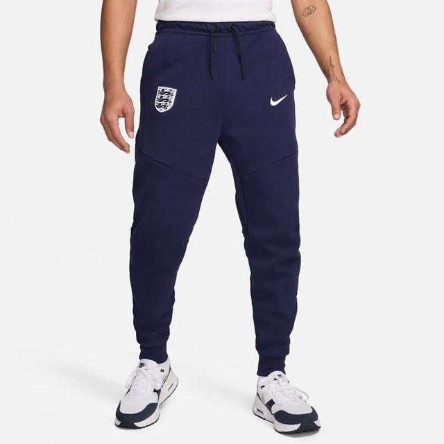 England Sweatpants Nsw Tech Fleece Euro 2024 - Purple Ink/white - , size Large on Productcaster.