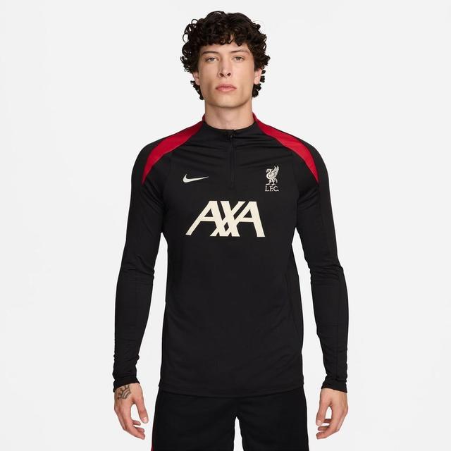 Liverpool Training Shirt Dri-fit Strike Drill - Black/gym Red - , size ['Large'] on Productcaster.