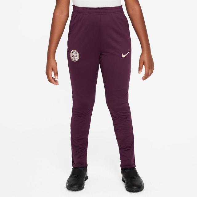 Paris Saint Germain Training Trousers Dri-fit Strike - Bordeaux/geode Teal/guava Ice Kids - Nike, size S: 128-137 cm on Productcaster.