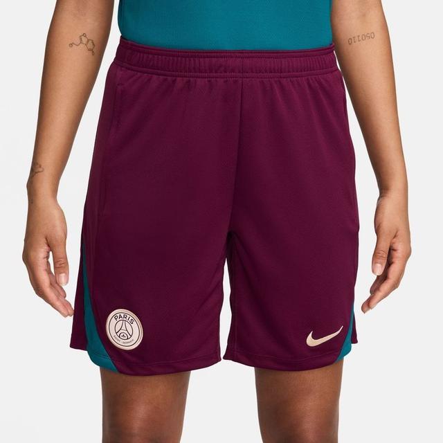 Paris Saint Germain Training Shorts Dri-fit Strike - Bordeaux/geode Teal/guava Ice - Nike, size Large on Productcaster.