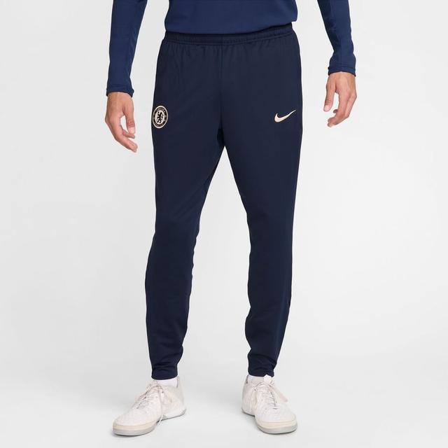 Chelsea Training Trousers Dri-fit Strike - Obsidian/photo Blue/guava Ice - Nike, size X-Small on Productcaster.