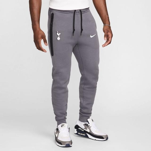 Tottenham Sweatpants Nsw Tech Fleece - Dark Grey/white - Nike, size Medium on Productcaster.