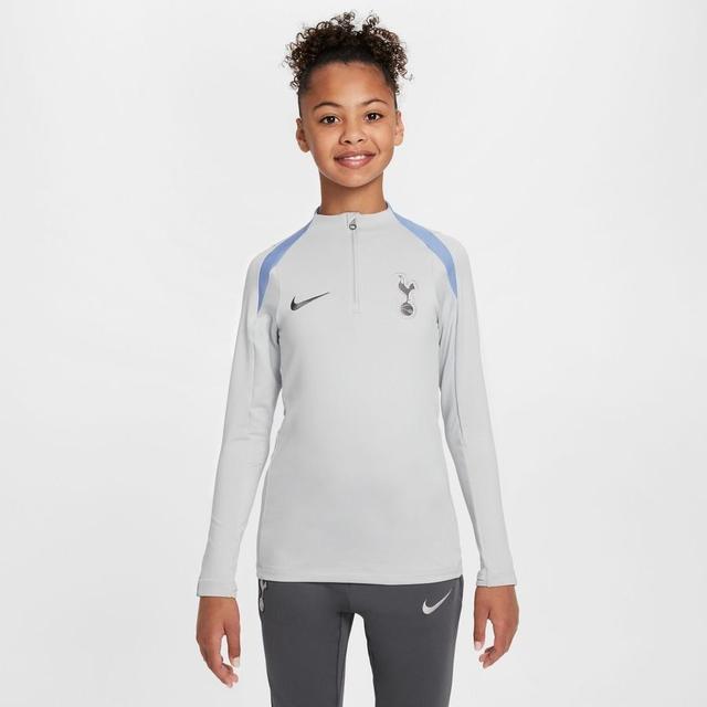 Tottenham Training Shirt Dri-fit Strike Drill - Grey Fog/polarized Blue/dark Grey Kids - Nike, size XS: 122-128 cm on Productcaster.