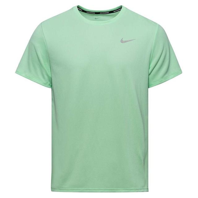 Nike Running T-shirt Dri-fit Uv Miller - Vapor Green/reflect Silver, size Large on Productcaster.