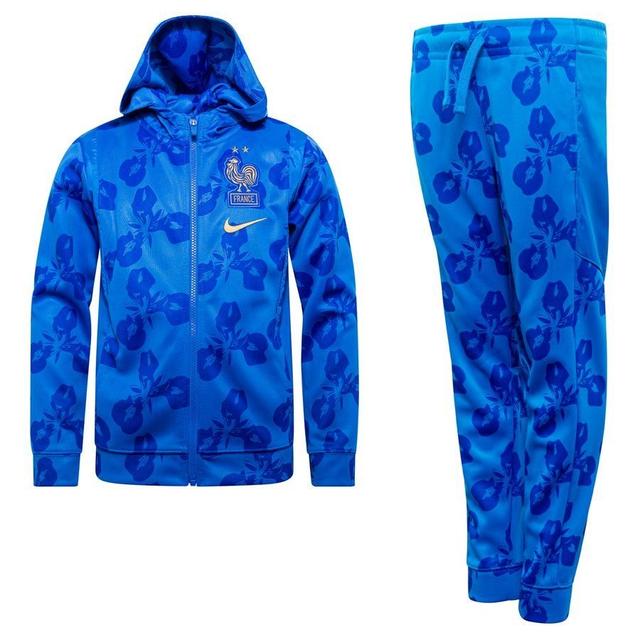 France Tracksuit Nsw Woven Euro 2024 - Royal Blue/club Gold Kids - , size ['Large'] on Productcaster.